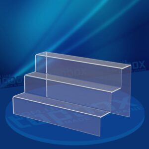 Підставка для товару з акрилу. Розміри 300x180x180 мм, розміри сходинки - 60x60 мм