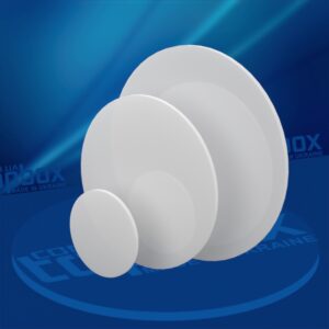 Круглий білий акрил. Діаметр 200 мм. Товщина 2 мм